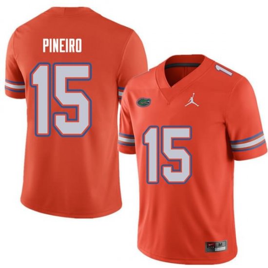 Men's Florida Gators #15 Eddy Pineiro NCAA Jordan Brand Orange Authentic Stitched College Football Jersey KBM4362NU